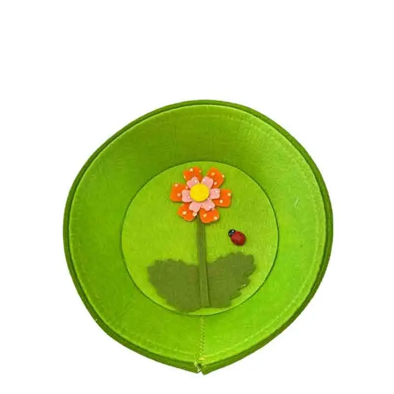 cestino in tessuto 3 colori ass. e casuali dia. 22 x 6 cm h S21803