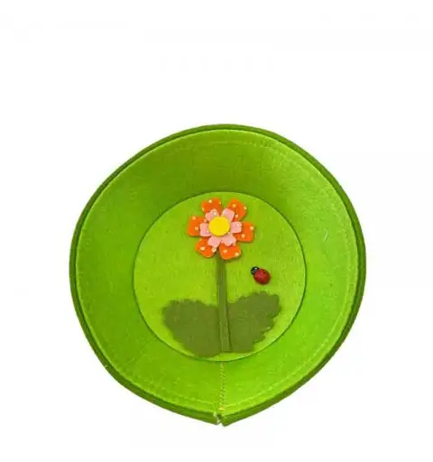 cestino in tessuto 3 colori ass. e casuali dia. 22 x 6 cm h S21803