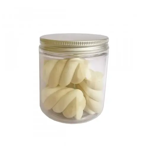 Marshmallow in barattolo per Battesimo a tema Leoncino 20pz