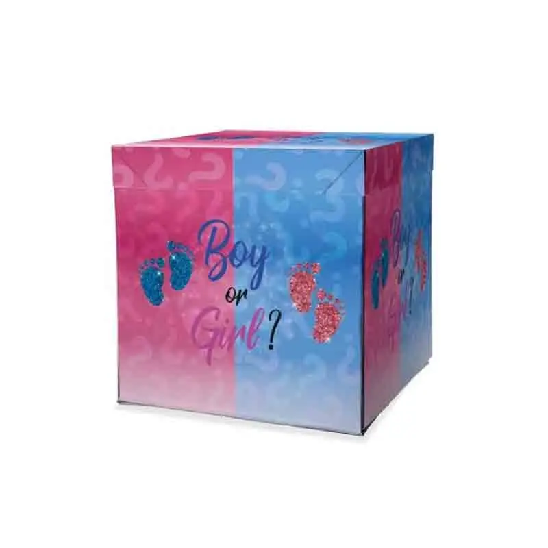 scatola box sorpresa bimbo e bimba boy or gilr 50 x 50 x 65 cm 761887