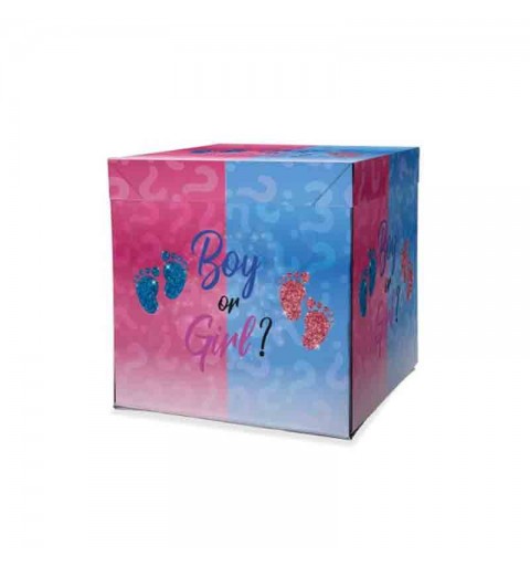scatola box sorpresa bimbo e bimba boy or gilr 50 x 50 x 65 cm 761887