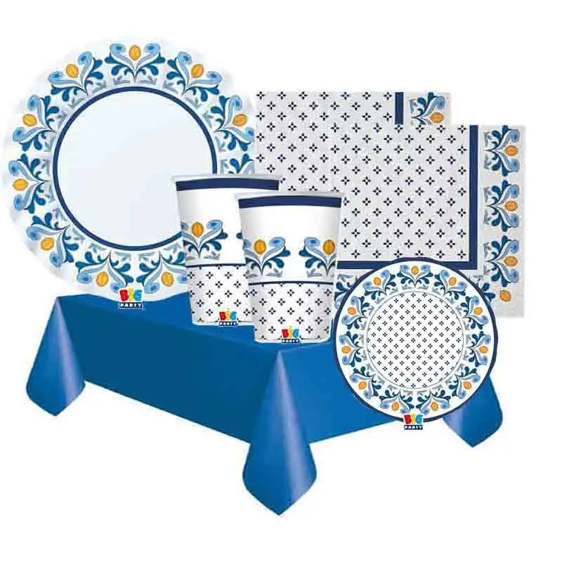 kit tavola tema Capri 16 invitati