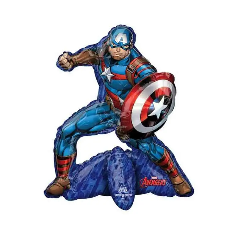 Pallone foil Self Standing Capitan America 55 x 66 cm 4257401