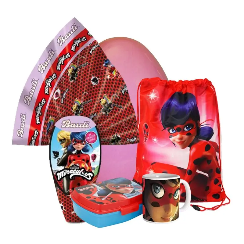Uova di Pasqua Ladybug con Pasqualone e Gadget