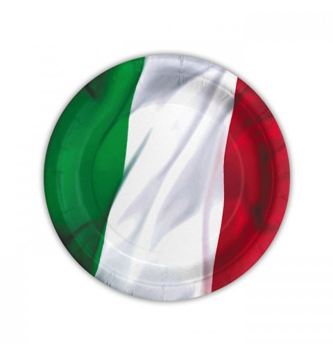 KIT N 3 - ADDOBBI E DECORAZIONI  BANDIERA ITALIANA  - SET TAVOLA PARTY ITALIA