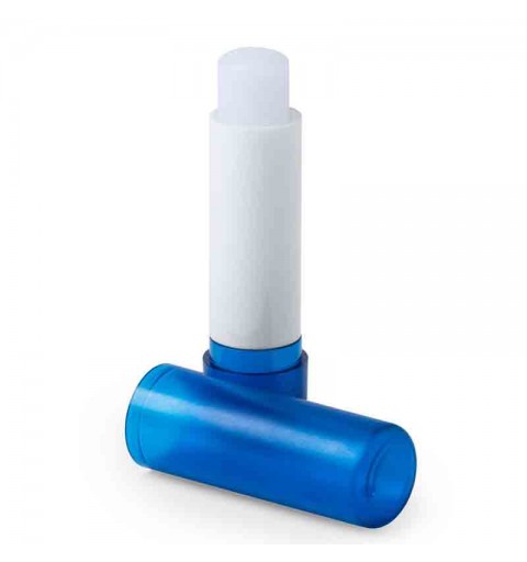 Balsamo per labbra alla vaniglia SPF15 contenitore di plastica traslucida AP781070-06 blu
