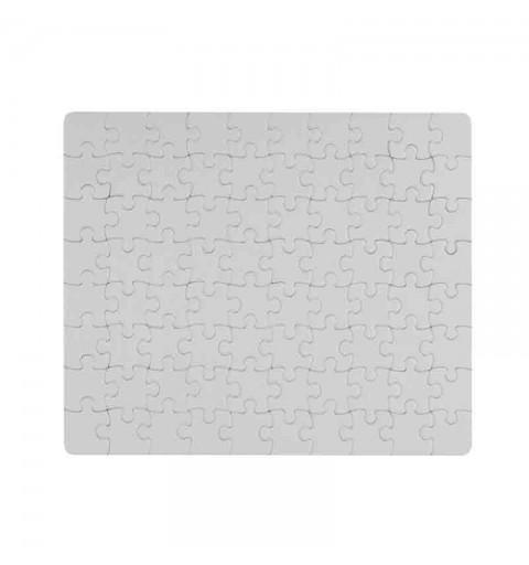Puzzle da 80 pezzi stampabile in sublimazione 240×190 mm AP812411 bianco