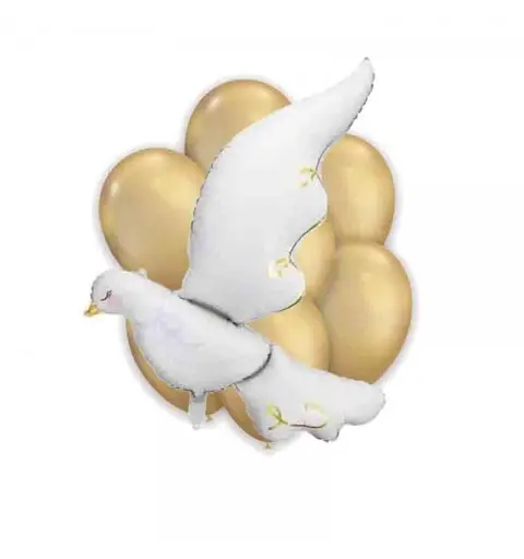 Composizione con supershape colomba tortora - fai da te