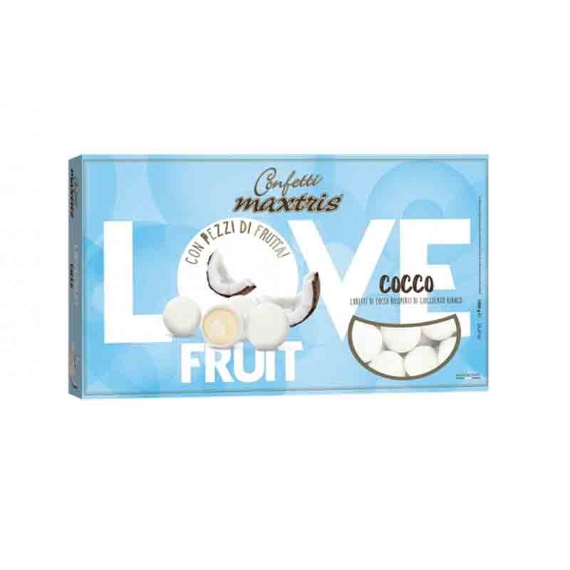 Confetti Maxtris love fruits cocconette con cioccolato bianco e cocco LFCOC