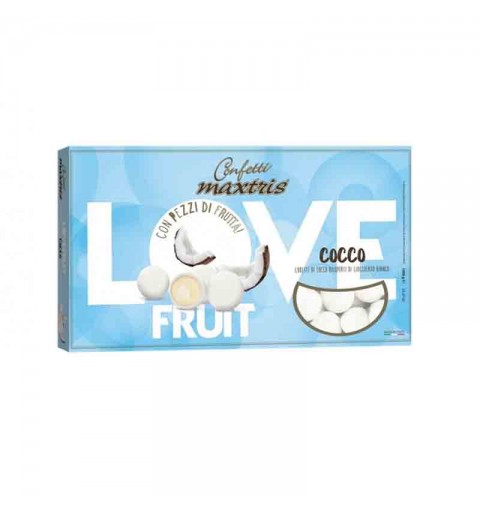 Confetti Maxtris love fruits cocconette con cioccolato bianco e cocco LFCOC