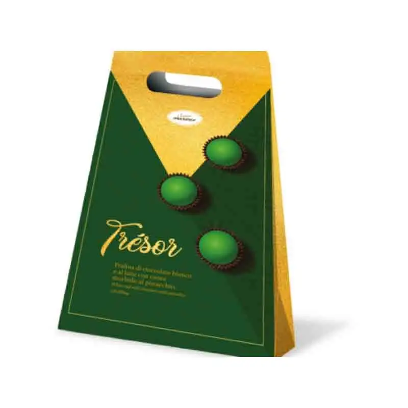 Maxtris Tresor 500 Gr. col. verde 50 pz. con pirottino praline al cioccolato