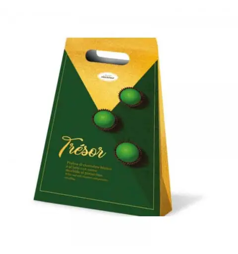 Maxtris Tresor 500 Gr. col. verde 50 pz. con pirottino praline al cioccolato