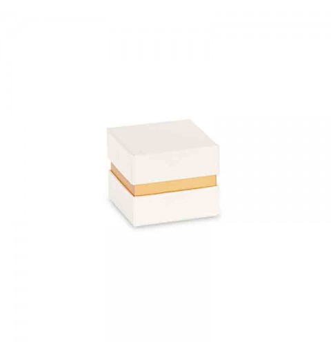 scatola oro avorio con inserto 29421 70 x 70 x 60 mm