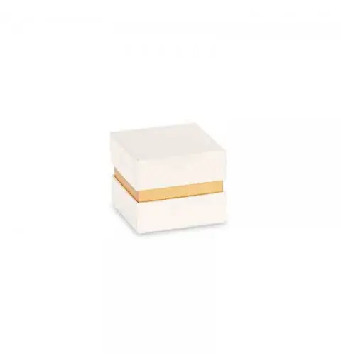 scatola oro avorio con inserto 29421 70 x 70 x 60 mm