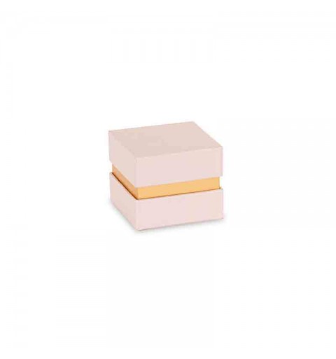 scatola oro cipria con inserto  29414 70 x 70 x 60 mm