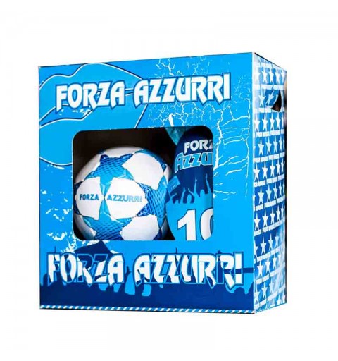 Uovo di Pasqua da 150gr. con Pallone da Calcio N.2 Forza Azzurri napoli