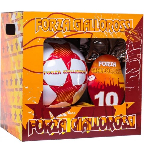 Uovo di Pasqua da 150gr. con Pallone da Calcio N.5 Forza roma