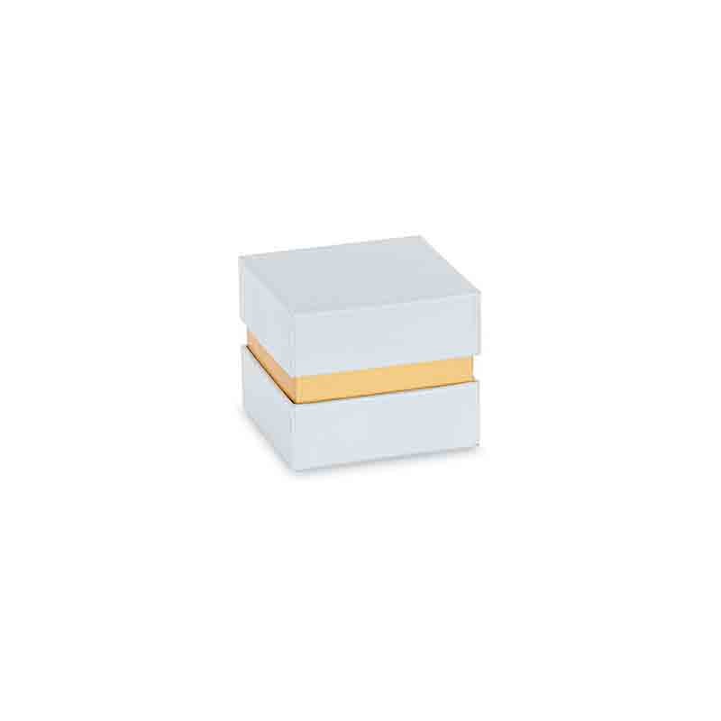 scatola oro carta da zucchero con inserto  29417 70 x 70 x 60 mm