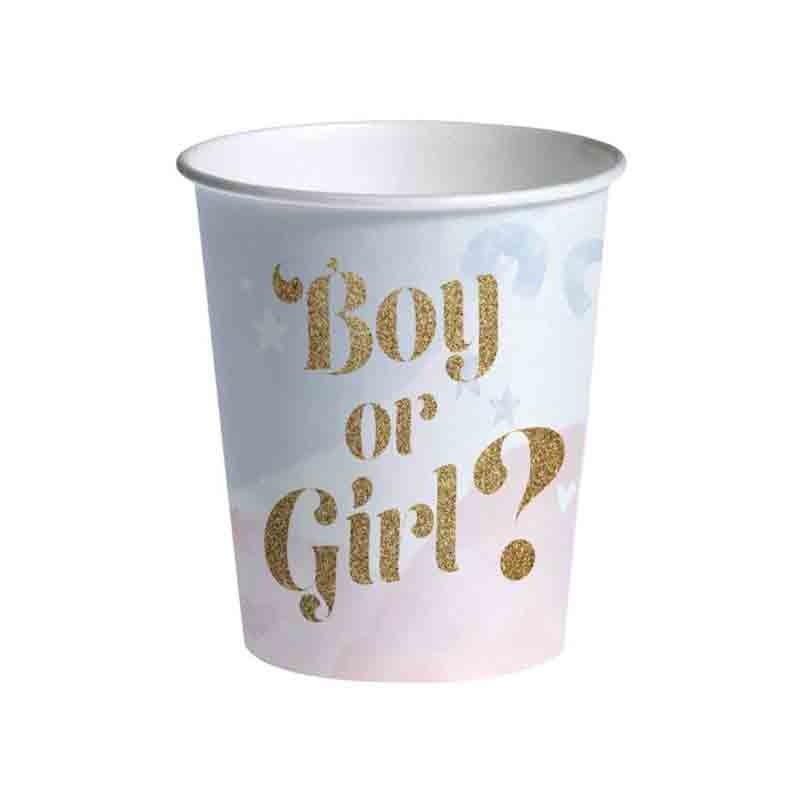 8 bicchieri boy or girl 24135