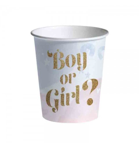 8 bicchieri boy or girl 24135