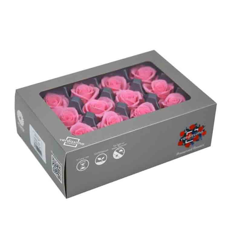 Box 12 pz  rosa mini pink pastel  Ø 3,5- 4,5 cm  V-RSM-1420