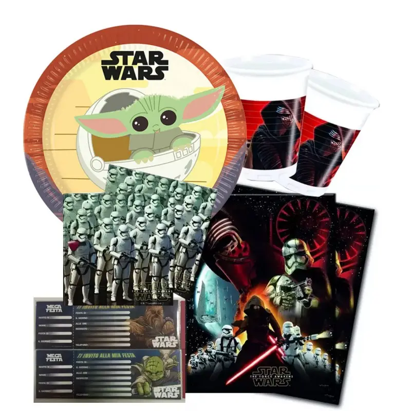 KIT N 9 - COORDINATO TAVOLA STAR WARS GUERRE STELLARI