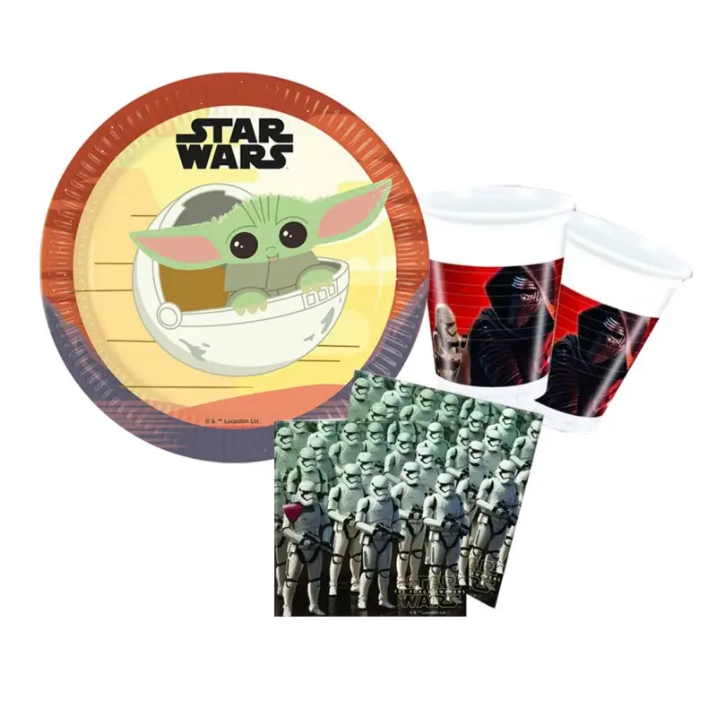 COORDINATO STAR WARS COMPLEANNO KIT N 29 FESTA BAMBINI PARTY ADDOBBI