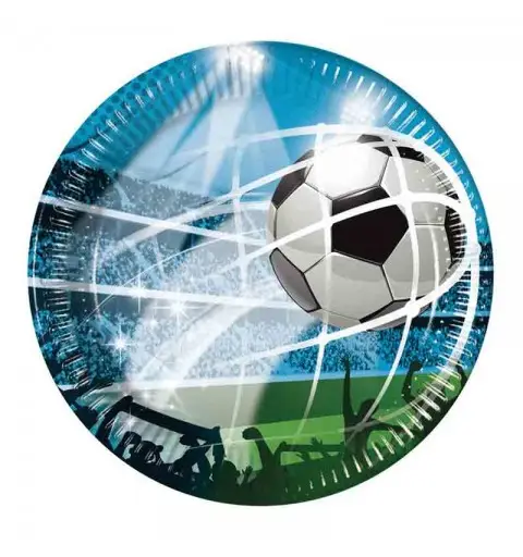 8 piatti 23 cm soccer fans calcio 93745