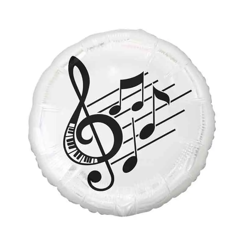Palloncino foil 18\'\' 45 cm note musicali chiave di violino  FG-ONUT