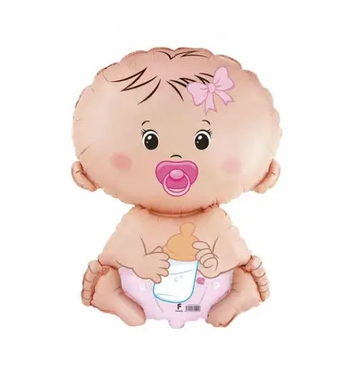 Palloncino foil 24 \'\' 60 cm Baby girl bambina B901752
