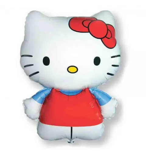 Palloncino foil 24 \'\' 60 cm hello kitty fiocco rosso B901714