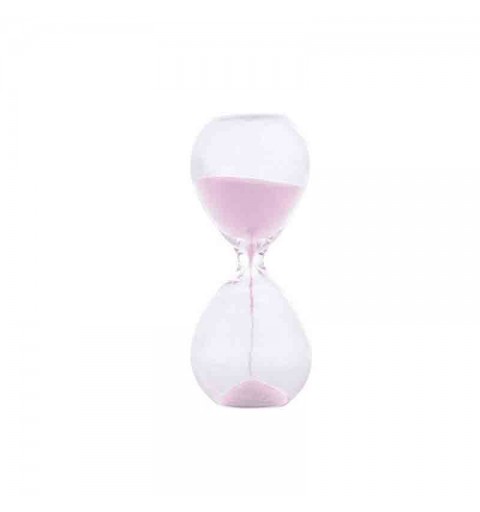 clessidra in vetro sabbia rosa 10 cm 3 minuri 1172032