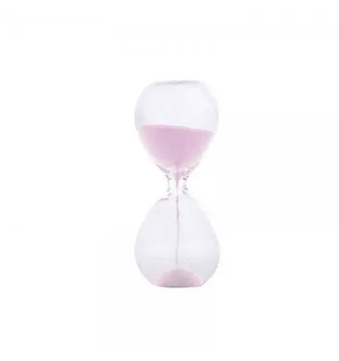 clessidra in vetro sabbia rosa 6 cm 1 minuto 1172019