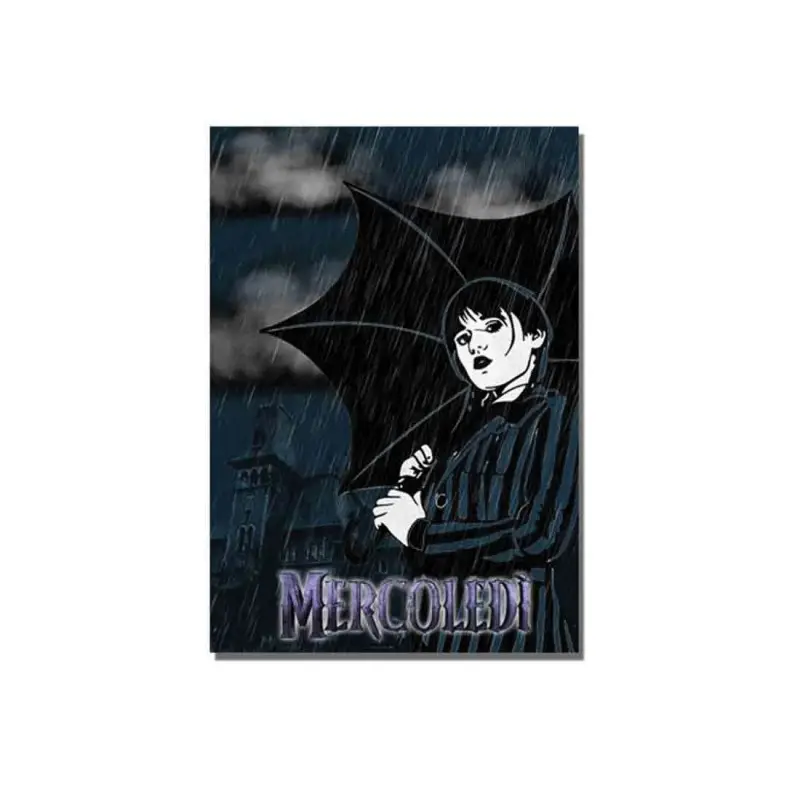 Cartellone di Benvenuto Mercoledì Addams