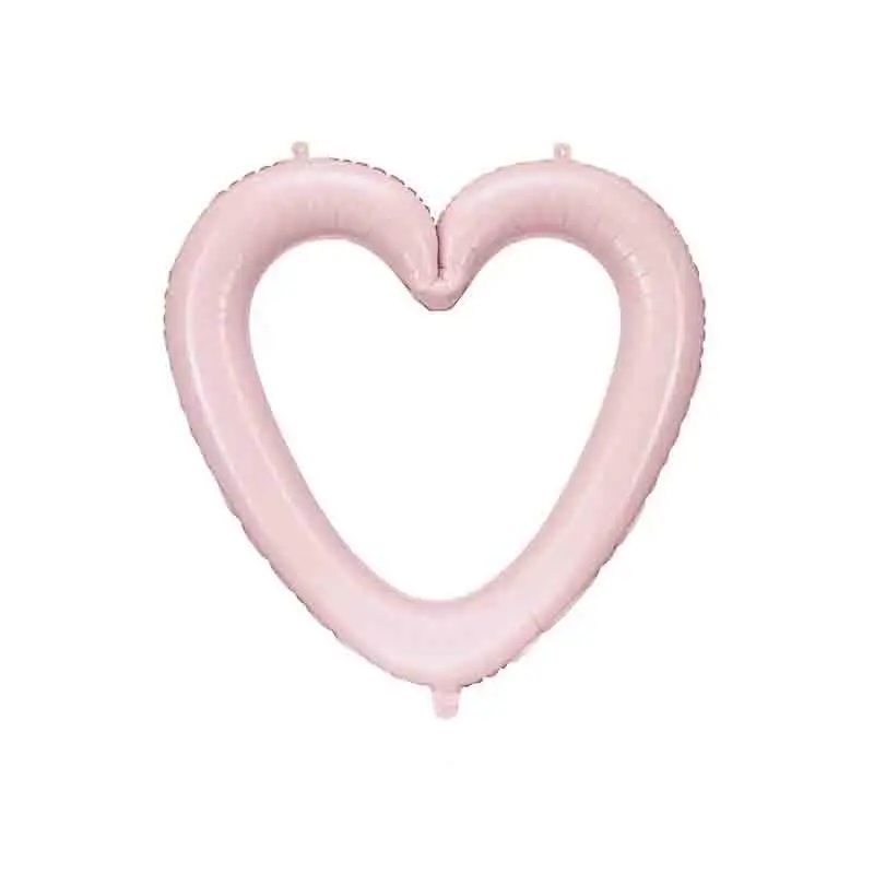 Palloncino foil Cornice Cuore 86x83,5 cm rosa chiaro FB207P-081J