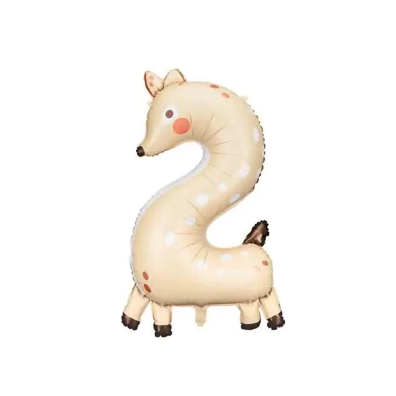 Palloncino foil Numero 2 Capriolo 65x102 cm FB163-2