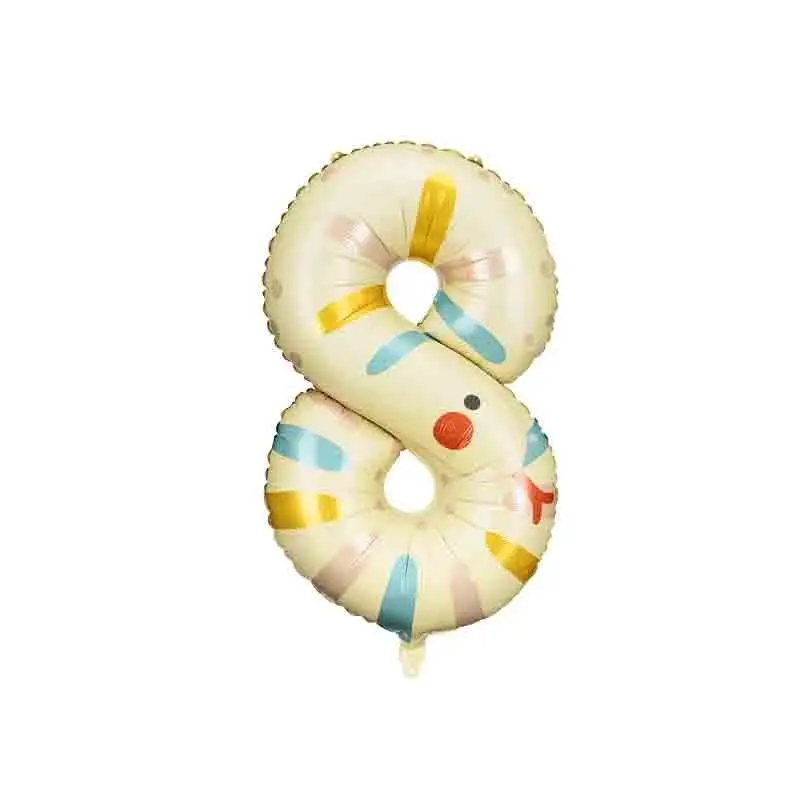 Palloncino foil Numero 8 serpente FB163-8 55x88 cm