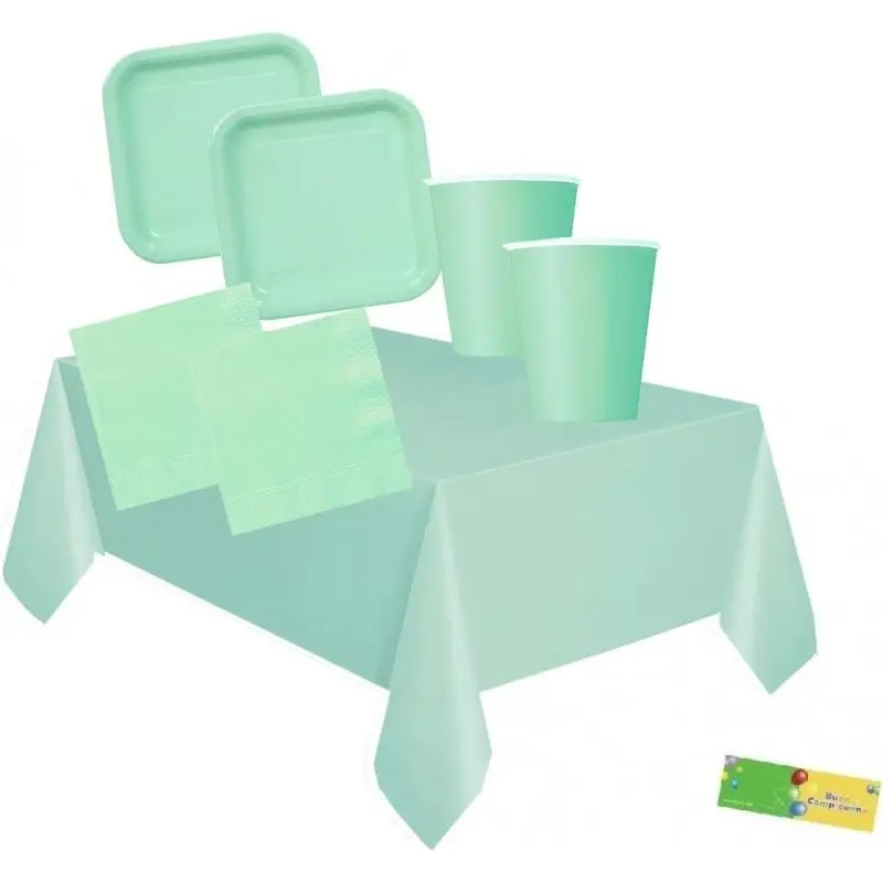 KIT 56 PERSONE VERDE MENTA GREEN MINT