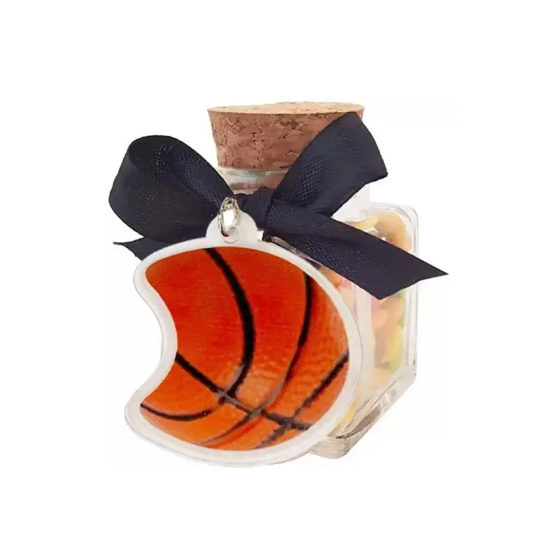 12 BOMBONIERE BASKET PORTACHIAVI PALLONE E BARATTOLINI