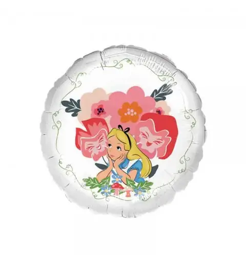 Palloncino foil 17 - 42 cm Alice nel paese delle meraviglie 9916007