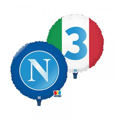 Palloncino Foil 45 cm SSC Napoli Campione scudetto 3