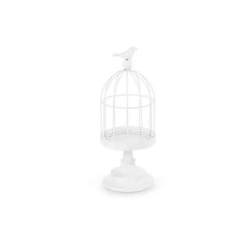 Gabbia per uccelli decorativa 27,5 cm bianca KLA1