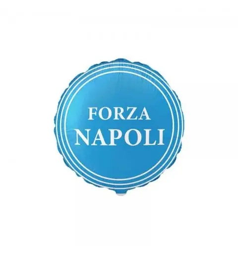 Palloncino foil tondo 43 cm Forza Napoli PAL5504-18