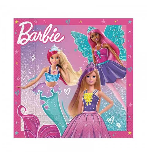 Kit compleanno 16 persone Barbie Dreamtopia