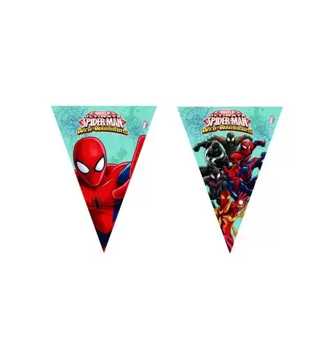 FESTONE SPIDERMAN WEB WARRIORS ADDOBBO FESTA COMPLEANNO UOMO RAGNO