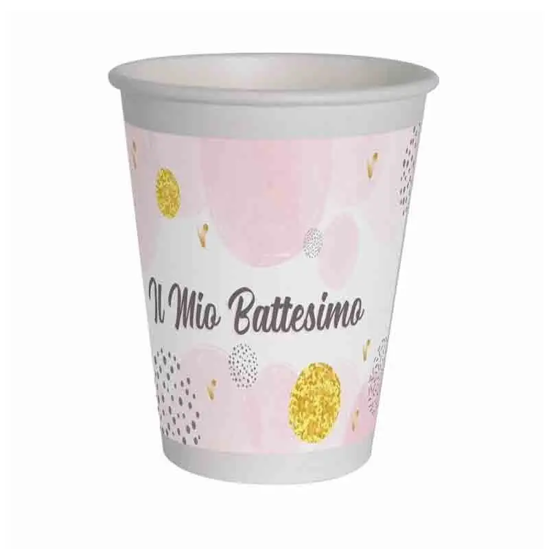 Kit 40 persone battesimo rosa bambina