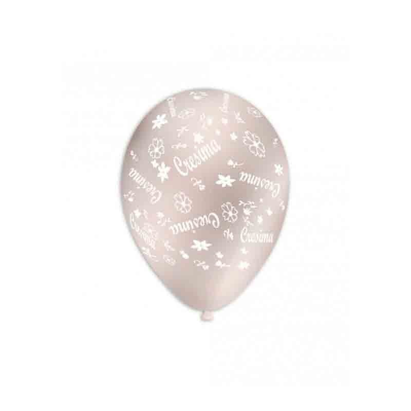 100 Palloncini perla 60 st. bianca globo Cresima GSMD120 GLO-27