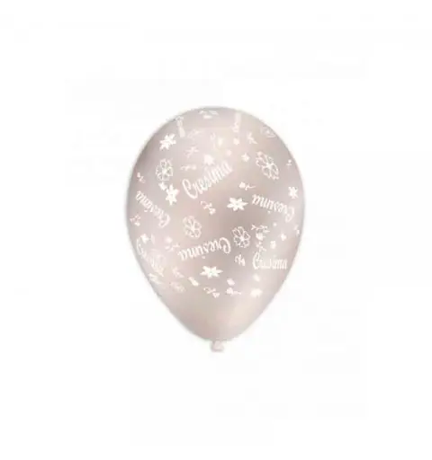 100 Palloncini perla 60 st. bianca globo Cresima GSMD120 GLO-27