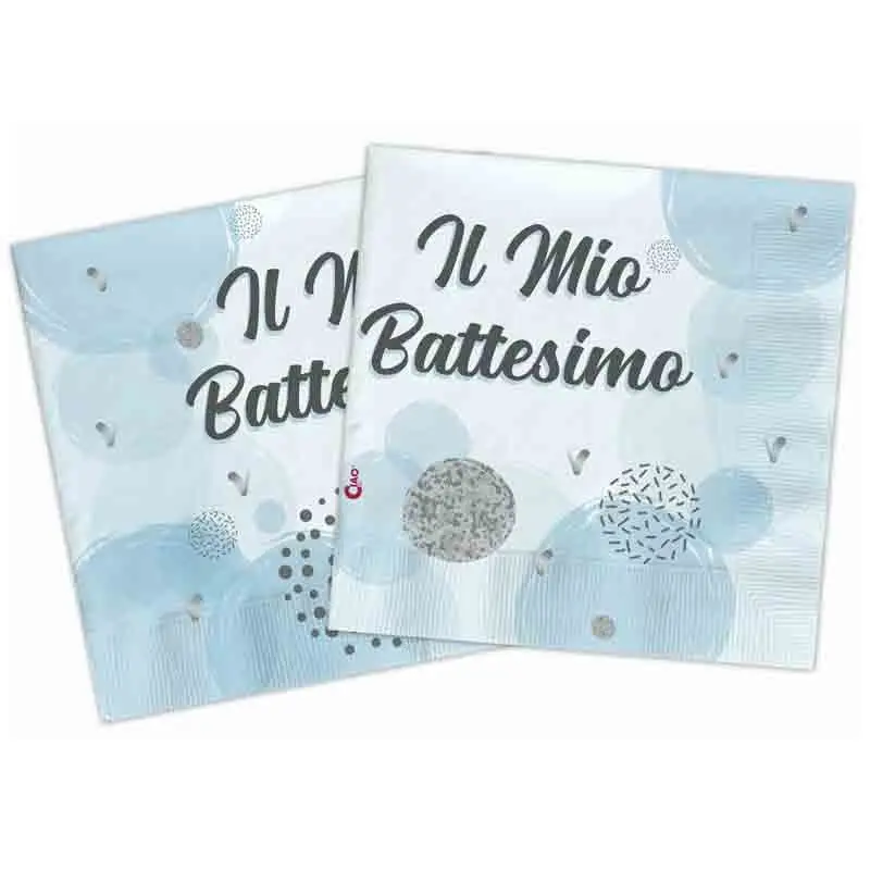 20 tovaglioli compostabili il mio battesimo celeste 34776