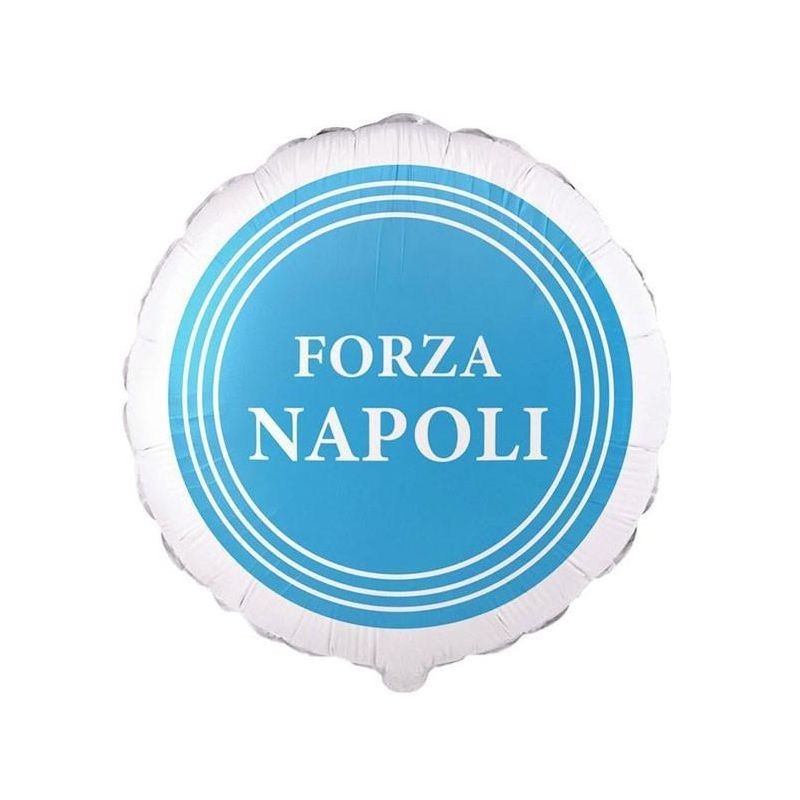 Bouquet di Palloncini Forza Napoli con stelle - kit n9 fai da te